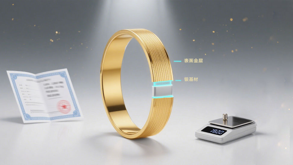 探究新型“金包银”首饰